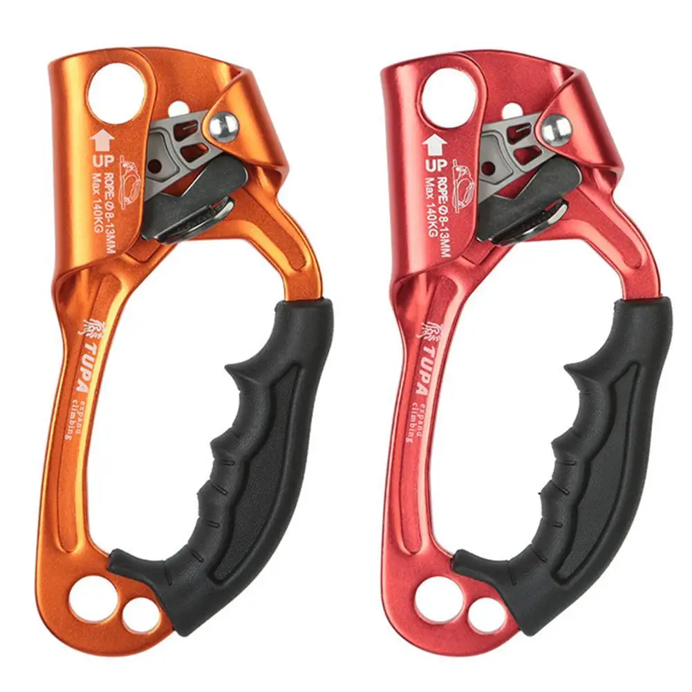 

1pc Outdoor Mountaineering Rock Climbing Rope Clamp Hand Ascender Rappelling Gear Equipment Rope Clamp for Mountaineering Caving