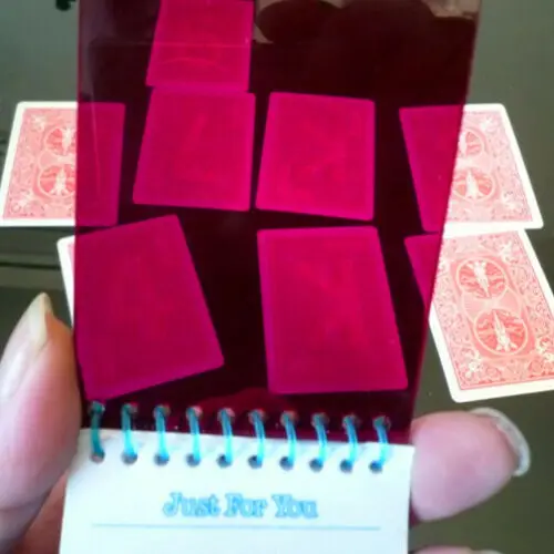 Металлическая подкладка (колода красных карт + Заполнители) магические трюки