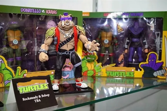 18cm NECA Action Figure Shredder Michelangelo Foot Solder Donatello Krang Anime Bebop Rocksteady Turtle | Игрушки и хобби