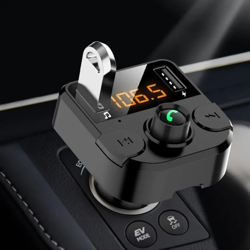 

Bluetooth 5.0 Car MP3 Player Audio Receiver Adapter Bluetooth FM Transmitter Modulator Handsfree Car Kit Dual USB Car Charger