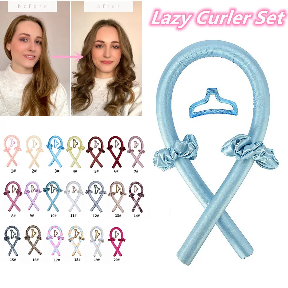 

Lazy Curler Set Heatless Hair Curlers No Heat No Damage Spiral Curlers For Long Dense Sparse Hairs Sleeping Curling Rod