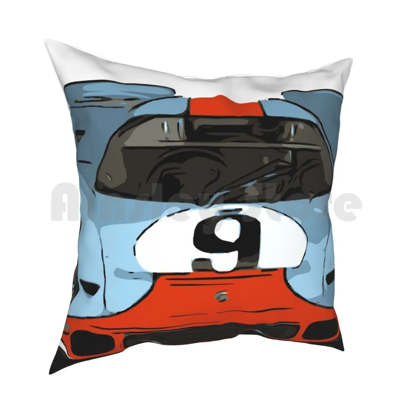 917 наволочка Le Mans с принтом домашняя мягкая диванная подушка автомобиль ведущий