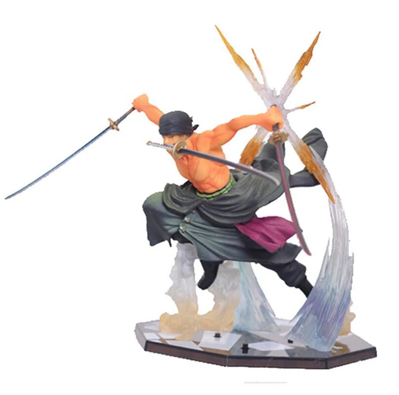 Один кусок Zoro Ronoa 3D2Y три ножа Phantom Ghost Cut Ver. Саурон ПВХ фигурка коллекция модель подарок Луффи 21 см