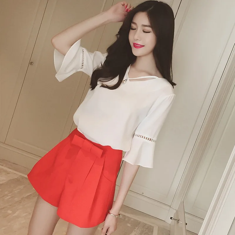 Женские блузки рубашка открытая кружевная блузка топы Повседневная для работы