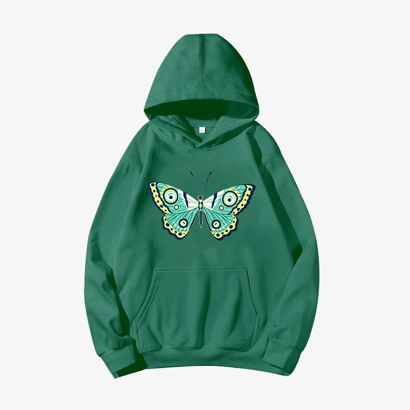 

Autumn Sweatshirts Butterfly Women Pullovers Harajuku Style 2021 Female Hoodie Streetwear Hoodies Casual Fashion Clothes