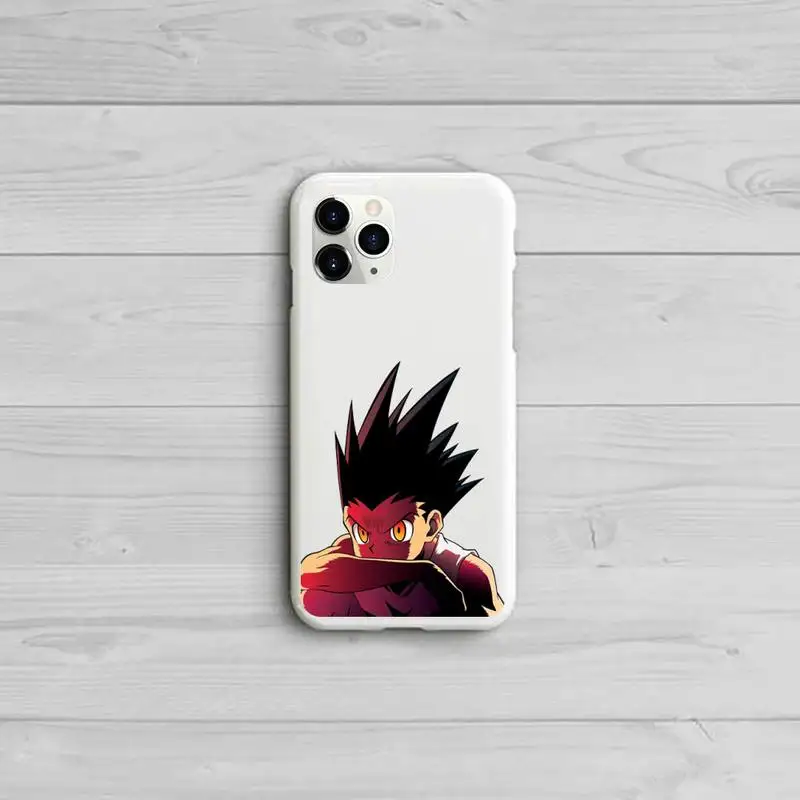 

Hunter X Hunter Killua Zoldyck Anime Phone Case Candy Color for iPhone 11 12 pro XS MAX 8 7 6 6S Plus X 5S SE 2020 XR