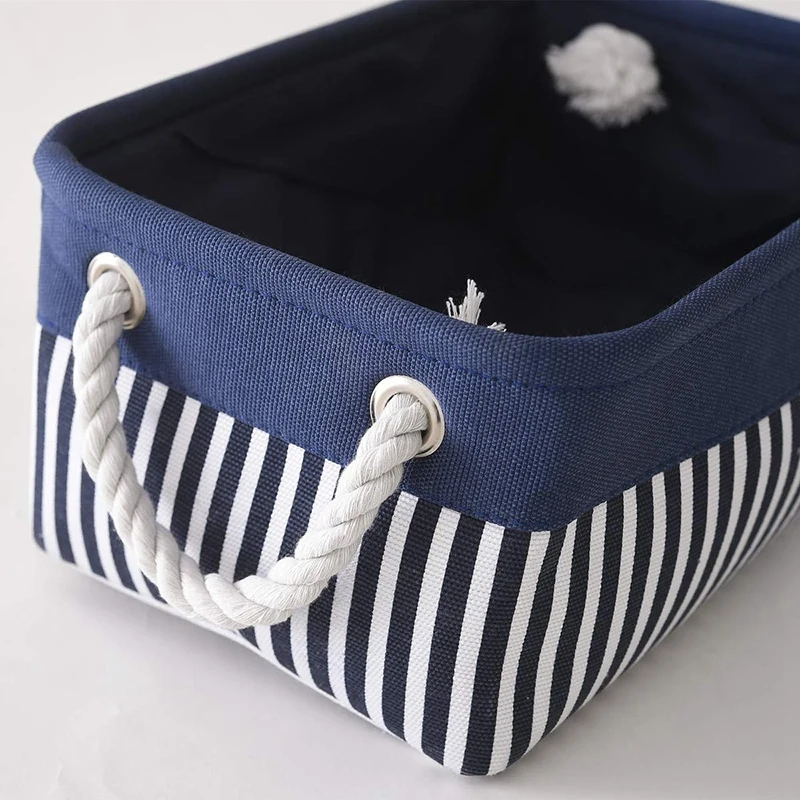 Тканевая морская корзина для хранения складные ящики холста контейнеры