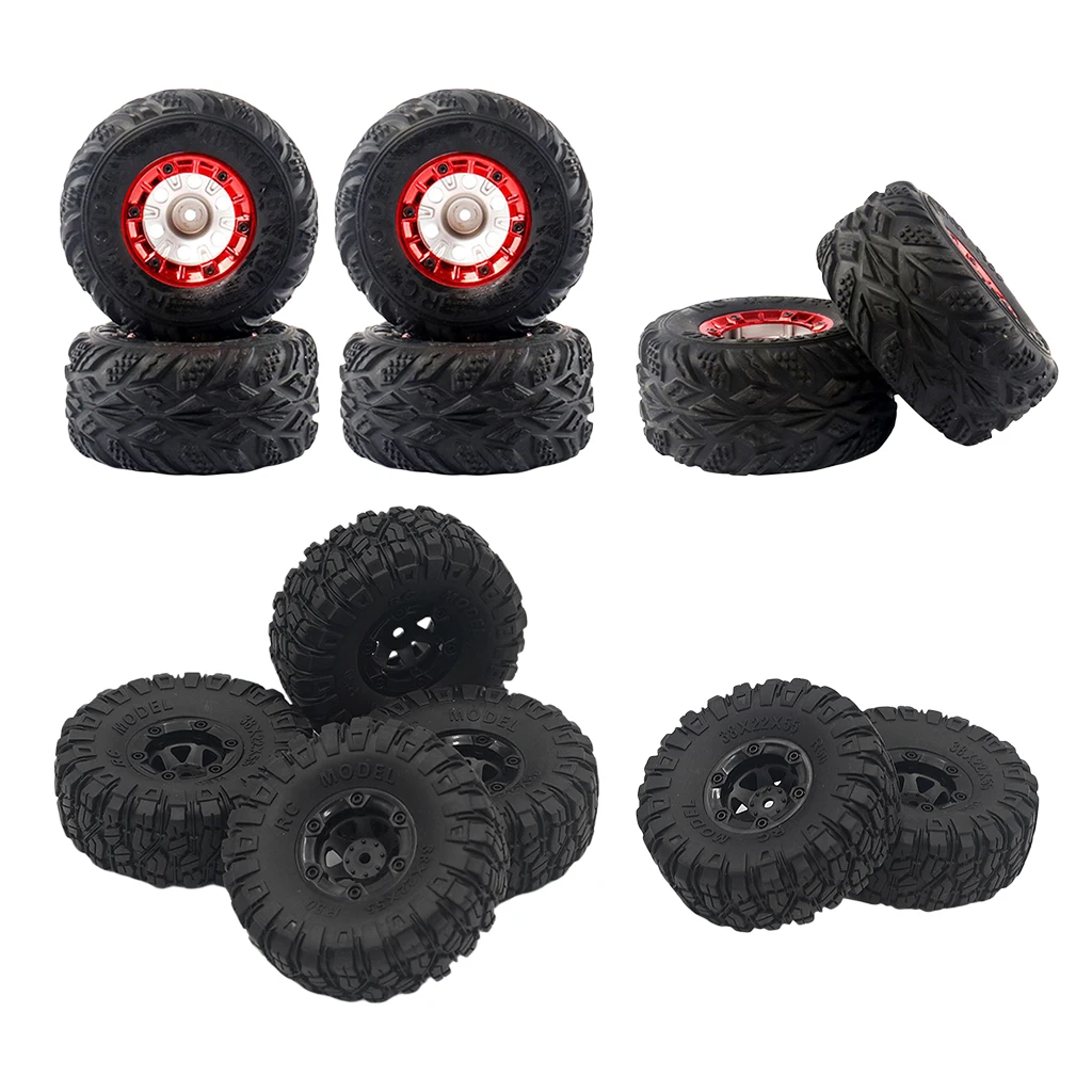 

RC Rubber Tire Wheel Rim Tyres Fit for WLTOYS 12428 12428-A DIY Replacement