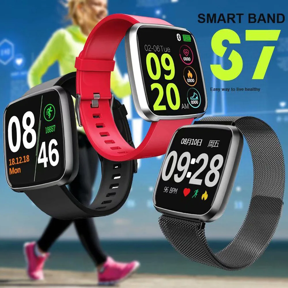 Новые женские водонепроницаемые Смарт-часы T80 Bluetooth Smartwatch для Apple IPhone Xiaomi монитор сердечного ритма фитнес-трекер