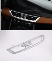 car styling accessories abs matte interior middle console air vent outlet frame cover trim 1pcs for alfa romeo giulia 2017 2018