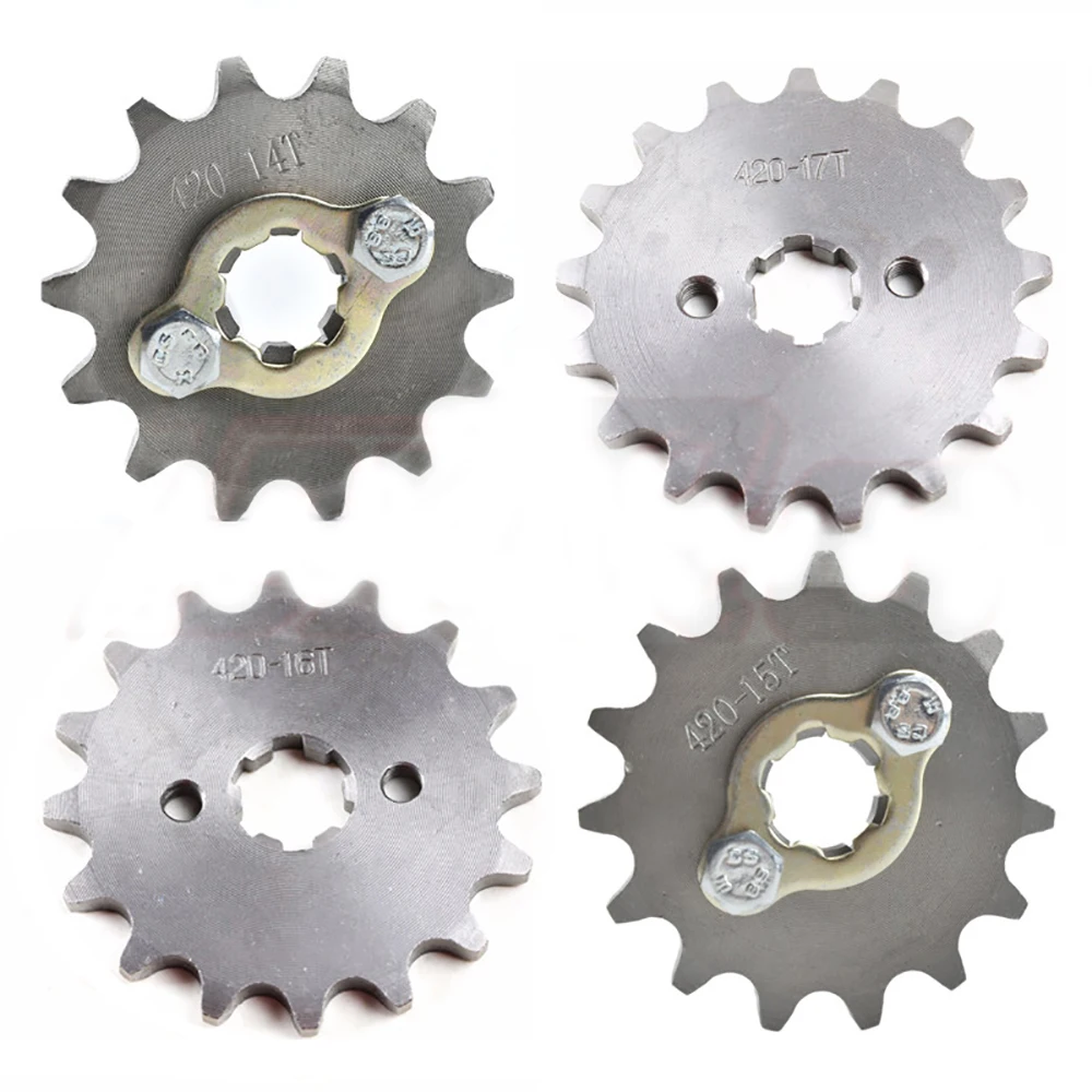 TDPRO 420 17 мм Cog 14T/15T/16T/17T передний двигатель Звездочка подходит для мотоцикла ATV Gokart