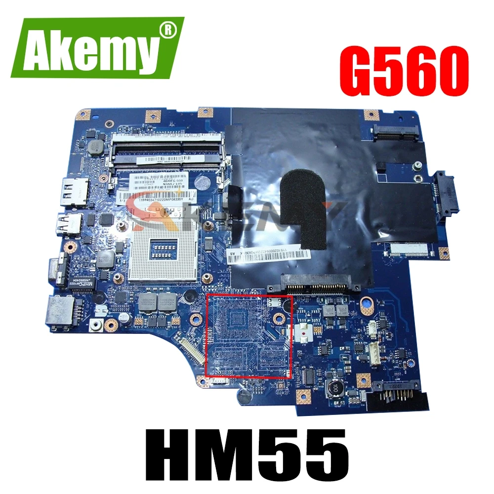 

Laptop motherboard For LENOVO Ideapad G560 Z560 Mainboard NIWE2 LA-5752P HM55