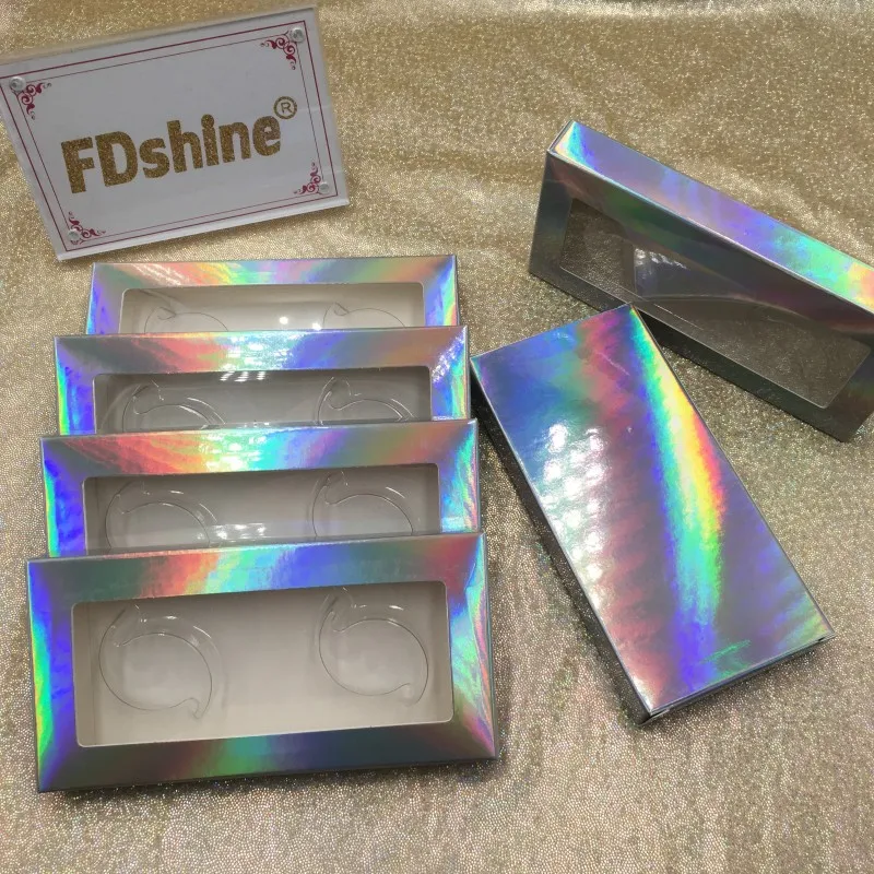 Transparent tray 20 шт./партия 2 Пары ресниц упаковочная коробка поставляется с держателем для ресниц - Цвет: Transparent tray