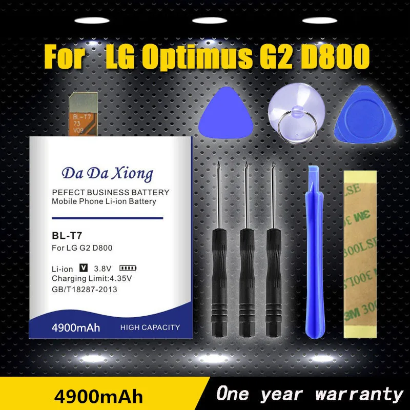 

Новый высококачественный аккумулятор 4900 мА · ч BL-T7 BL T7 BLT7 для телефона LG Optimus G2 D800 D802 D801 L-01F LS980 P693 VS9801 VS980