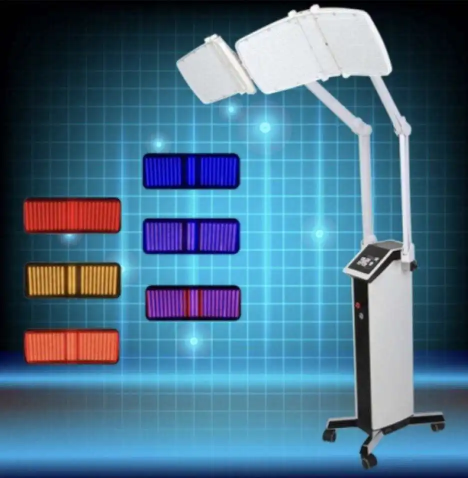 Светодиодная маска 7 цветов цветная двухсторонняя PDT тушь для ресниц светильник