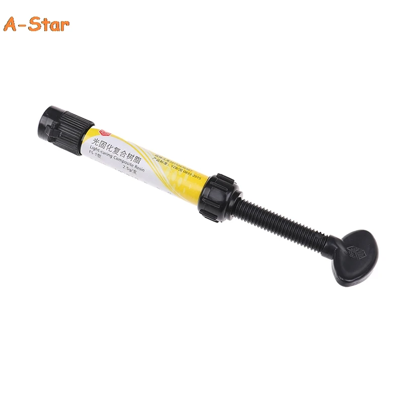 

Hot 1Pcs Dental Denfil Syringe Universal Composite Light Curing Resin Shade