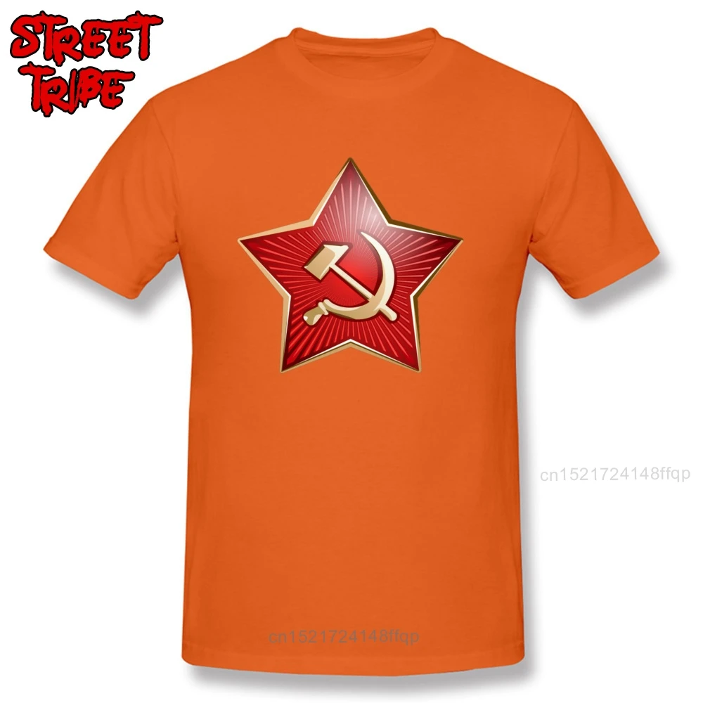 Мужская приталенная футболка с логотипом C P Red Star брендовая Футболка принтом CCCP