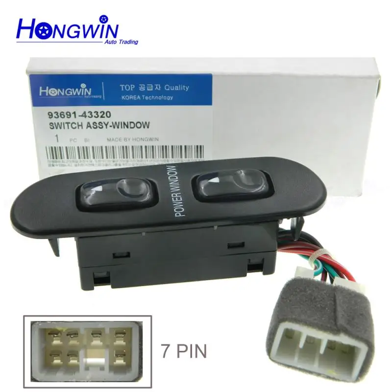 Новый выключатель стеклоподъемника для Hyundai H-100/Grace 1993-2004 Kia motor 93691-43320 9369143320 |