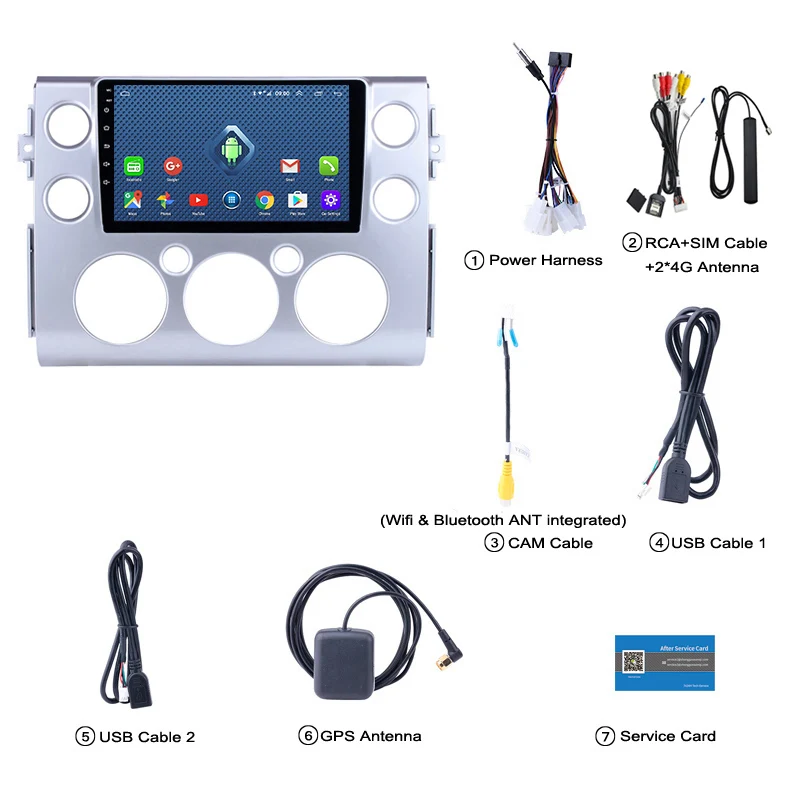 4G Lte 9 дюймов Android 1 автомобильное мультимедийное радио GPS навигационная система