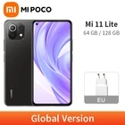 Смартфон Xiaomi Mi 11 Lite, экран Глобальная версия дюйма, Восьмиядерный процессор Snapdragon 732G, 6 ГБ 64 Гб128 ГБ, камера 64 мп, 4520 мАч, NFC, быстрая зарядка 33 Вт