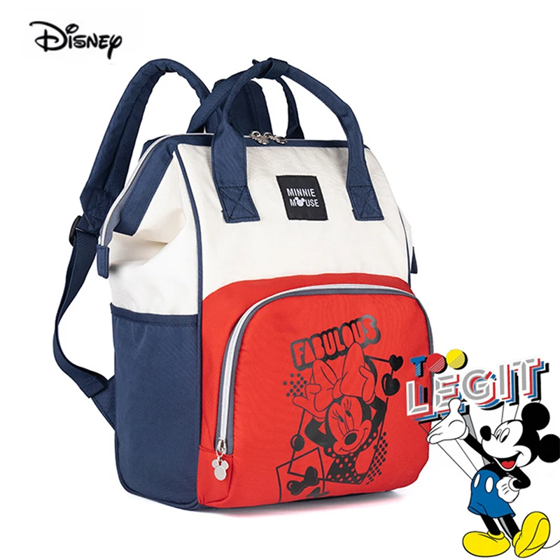 Сумка для подгузников Disney с Микки и Минни вместительный рюкзак USB мам сумка на