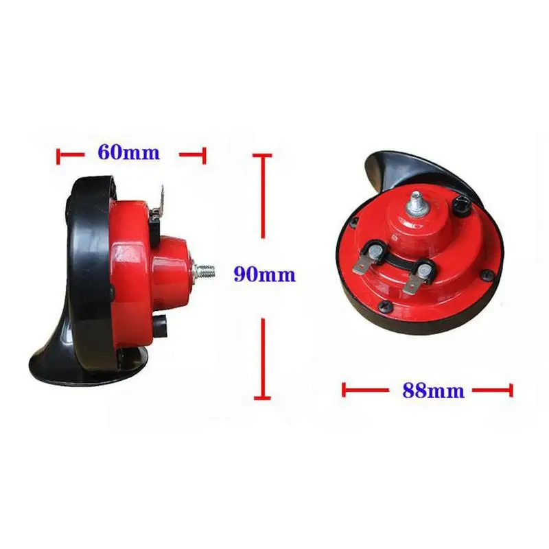 

12V 150DB Universal Car Horn Signal For Auto Vehicle Trucks Siren Car Horn Black Snail Waterproof Signal Horn Car Accessories