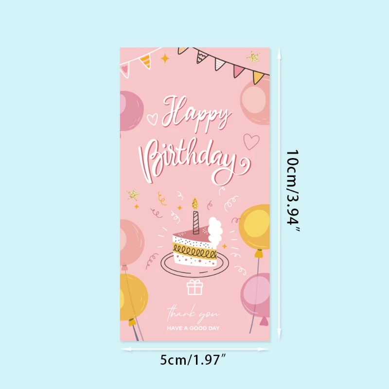 50 листов Упаковочная наклейка на день рождения | Канцтовары для офиса и дома