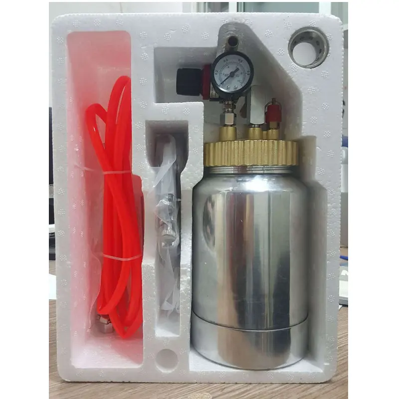 

airless 2L paint tank with high pressure spray gun paint tank with regulator and ring-pull safety calve airless paint sprayer