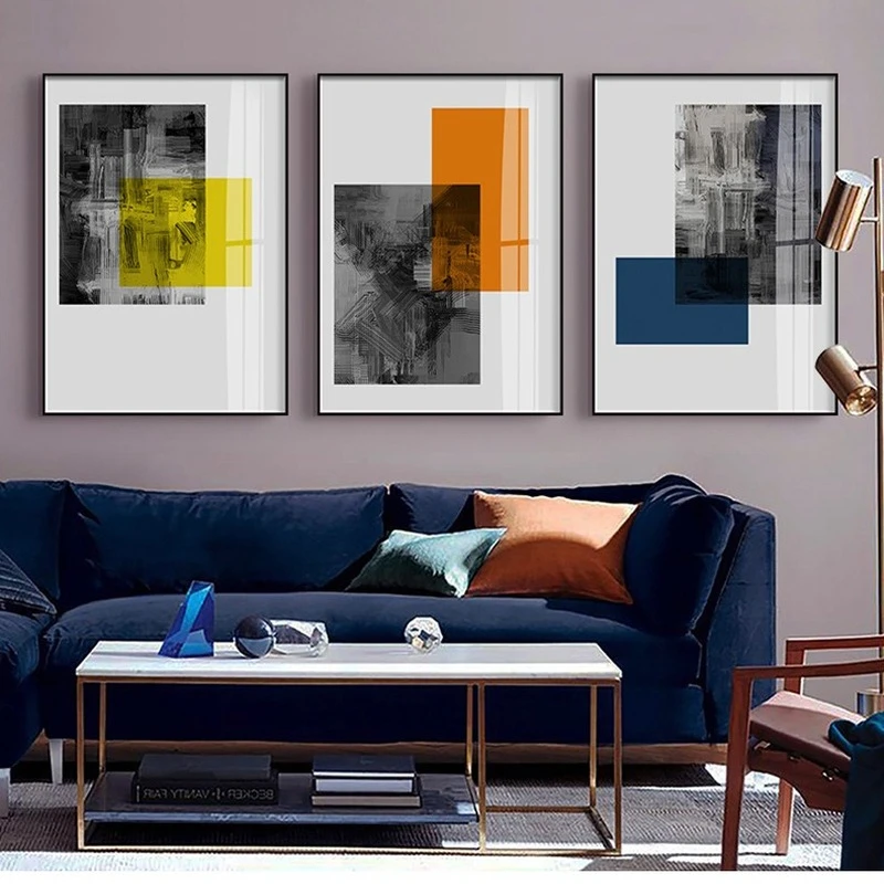 

Abstract Decorative Painting Background Wall Painting Craft Hanging Painting Porch Living Room Mural Nordic Frameless Core