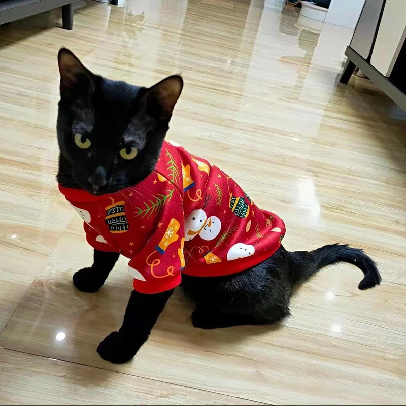 Весенне-осенняя одежда для кошек пуловеры маленьких кошки джеди Катан Сфинкс