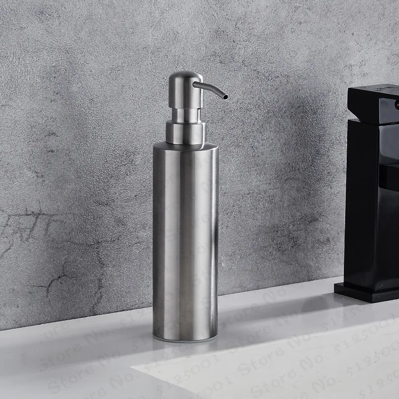 

High Quality Black Soap Dispenser Bathroom Accessories Stainless Steel 304 Wall Mounted Liquid Soap Organize WB8600