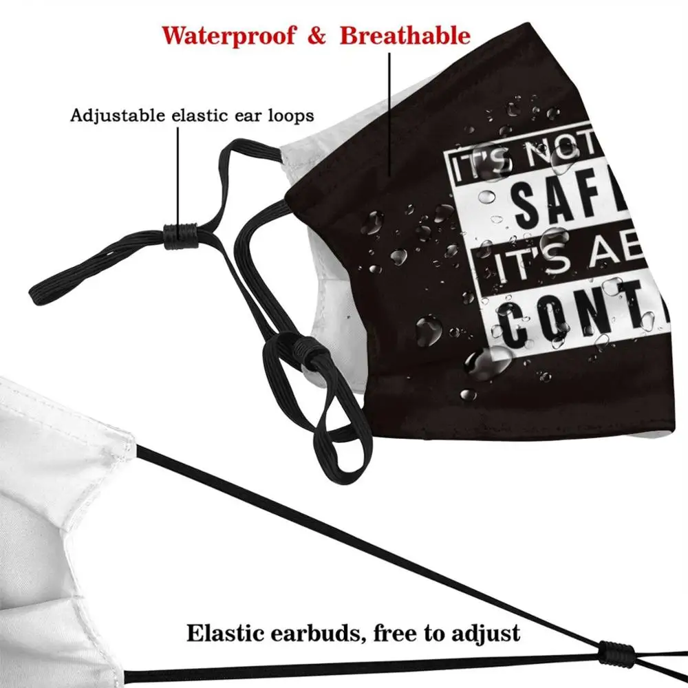 Многоразовая маска для лица Pm2.5 с забавным принтом это не безопасность |