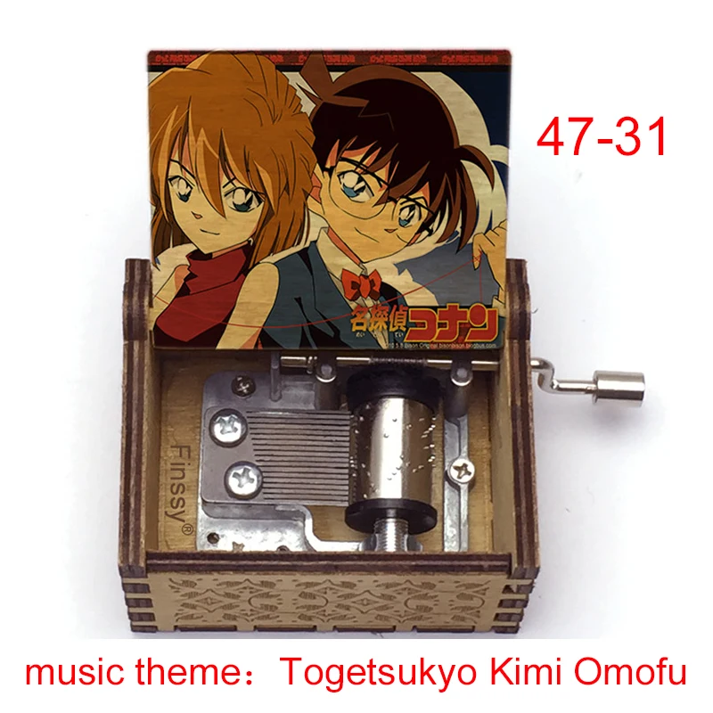Музыкальная шкатулка с изображением детектива Конана музыкальная для фанатов