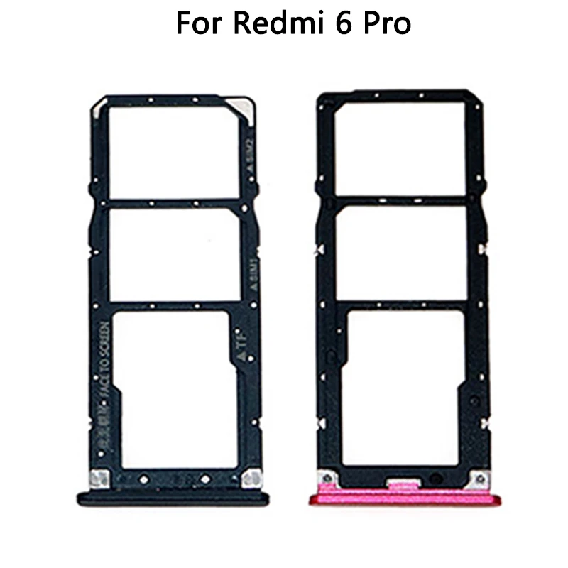

For Xiaomi Redmi 6A SIM Card SD Reader Holder Sim Tray Adapter For Xiaomi Redmi 6 6A 6 Pro / Mi A2 Lite Sim Card Tray