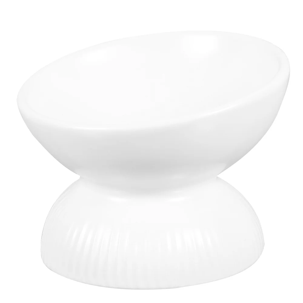 

Cat Puppy Bowl Tilted Ceramic Cat Bowl Cats Food Drink Water Feeder Pet Bowl