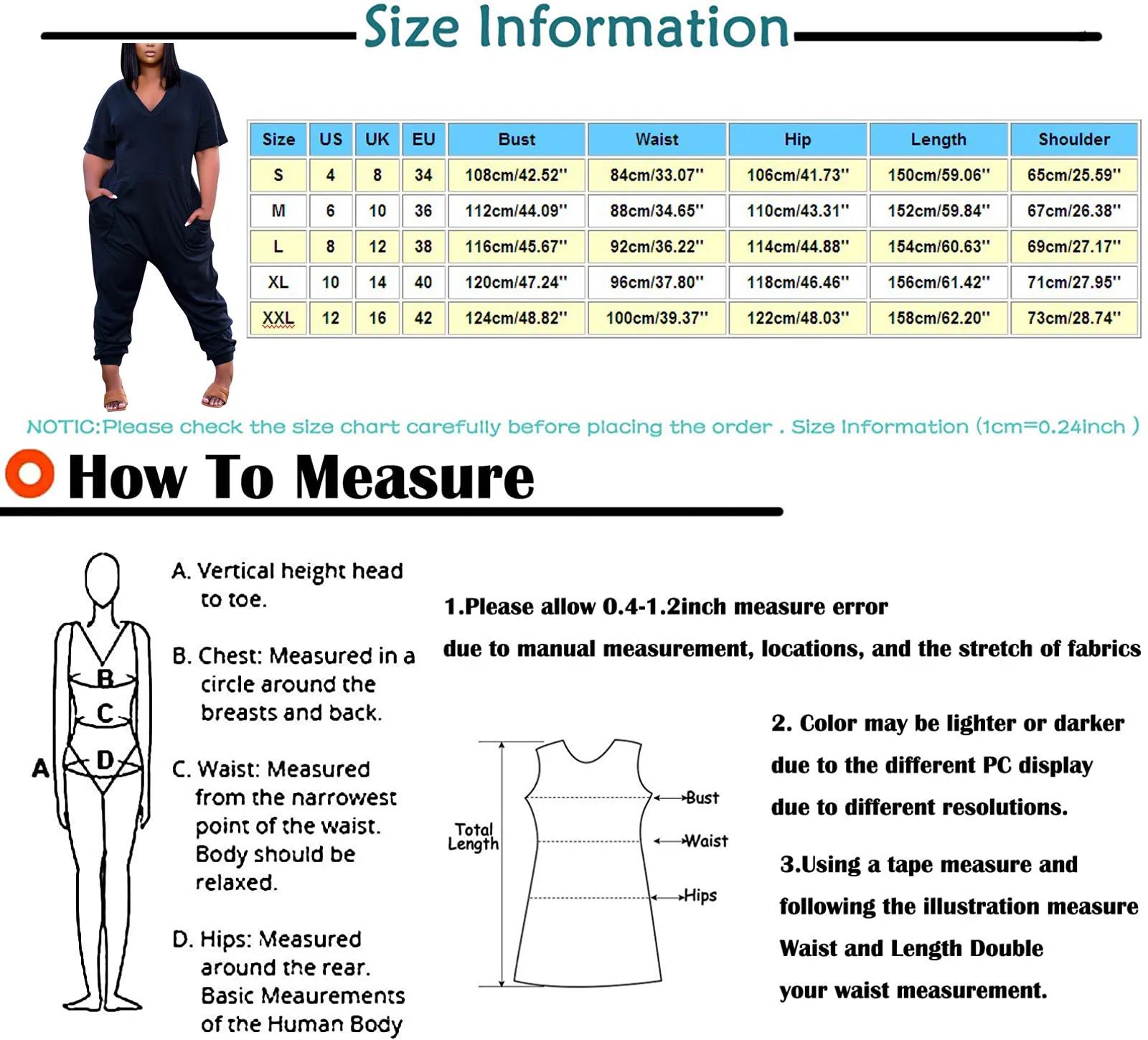 

Oversize Ladies' Solid Short Sleeve Loose Jumpsuit With Pockets Women Combinaison Femme Casual Jumpsuits