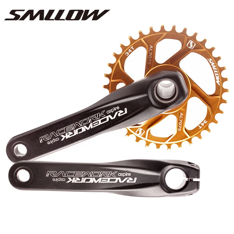 

SMLLOW HOLLOW Crankset for MTB Mountain Bike Bicycle 30T 32T 34T 36T 38T Positive and negative teeth GXP Crank 9 10 11 Speed