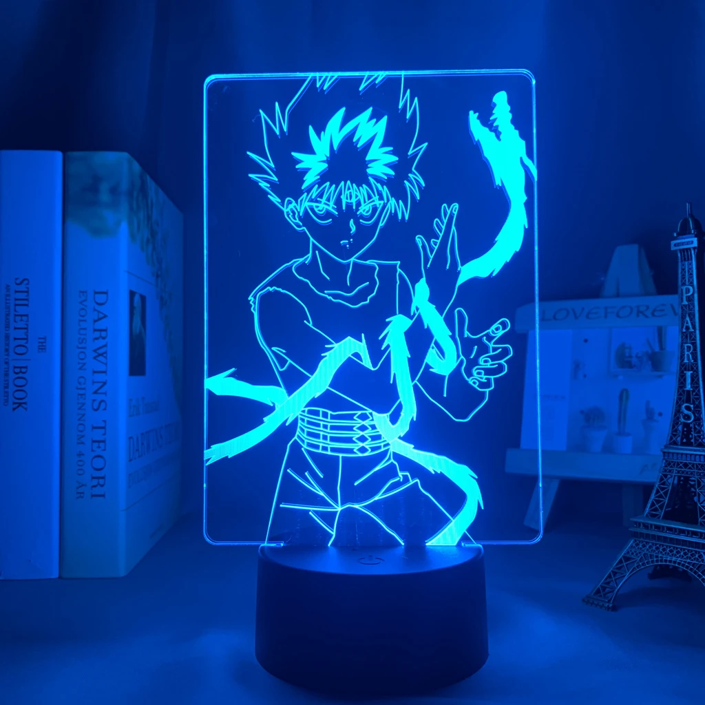 

Светодиодный светильник Ник с аниме Yu Hakusho Hiei, ночник для спальни, Декор, ночсветильник для манги, подарок на день рождения, комнатный светод...