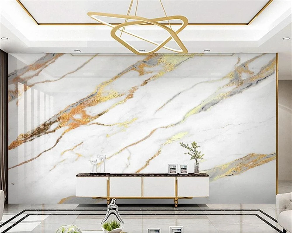 Beibehang индивидуальный новый модный трехмерный светильник роскошные золотые обои