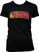 bold china lettering chinese flag pride nationality juniors t shirt