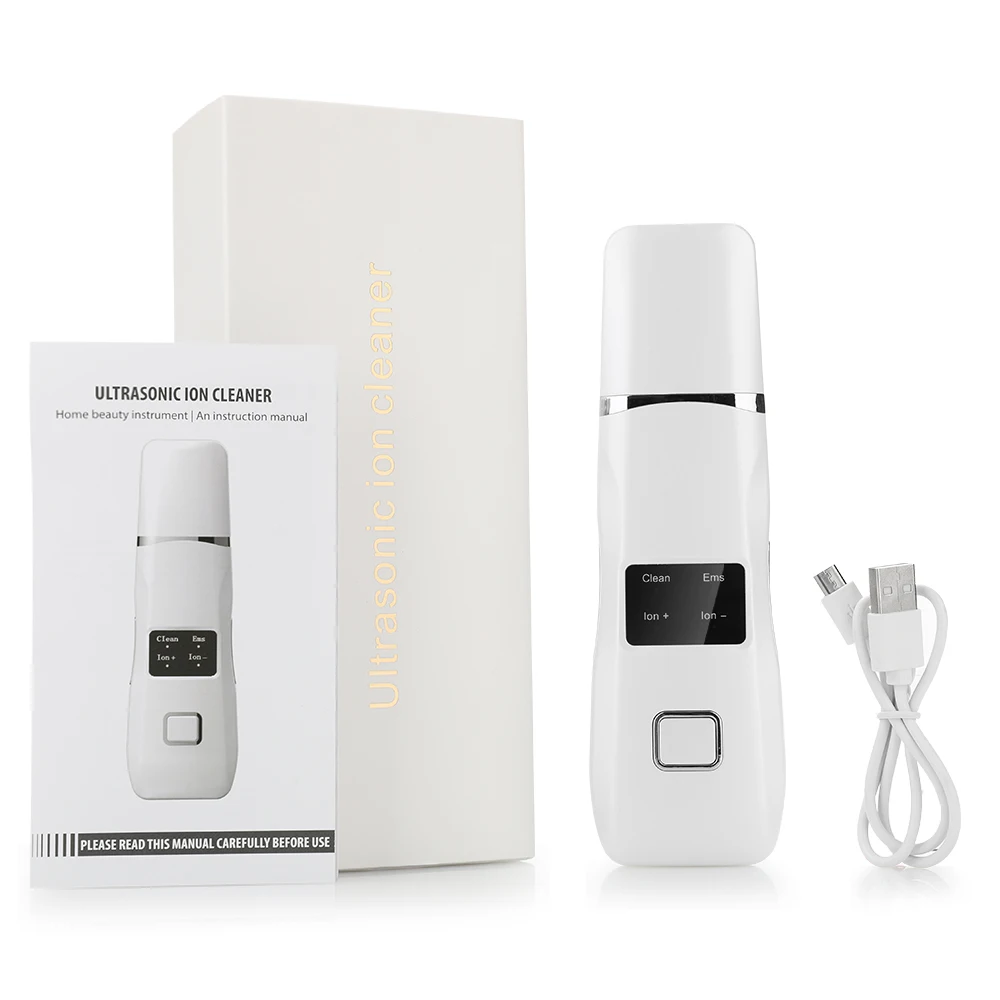 

Ultrasonic Blackhead Remove Face Scrubber EMS Face Lifting Machine Pimple Acne Removal Peeling Skin Care Tools Beauty Machine