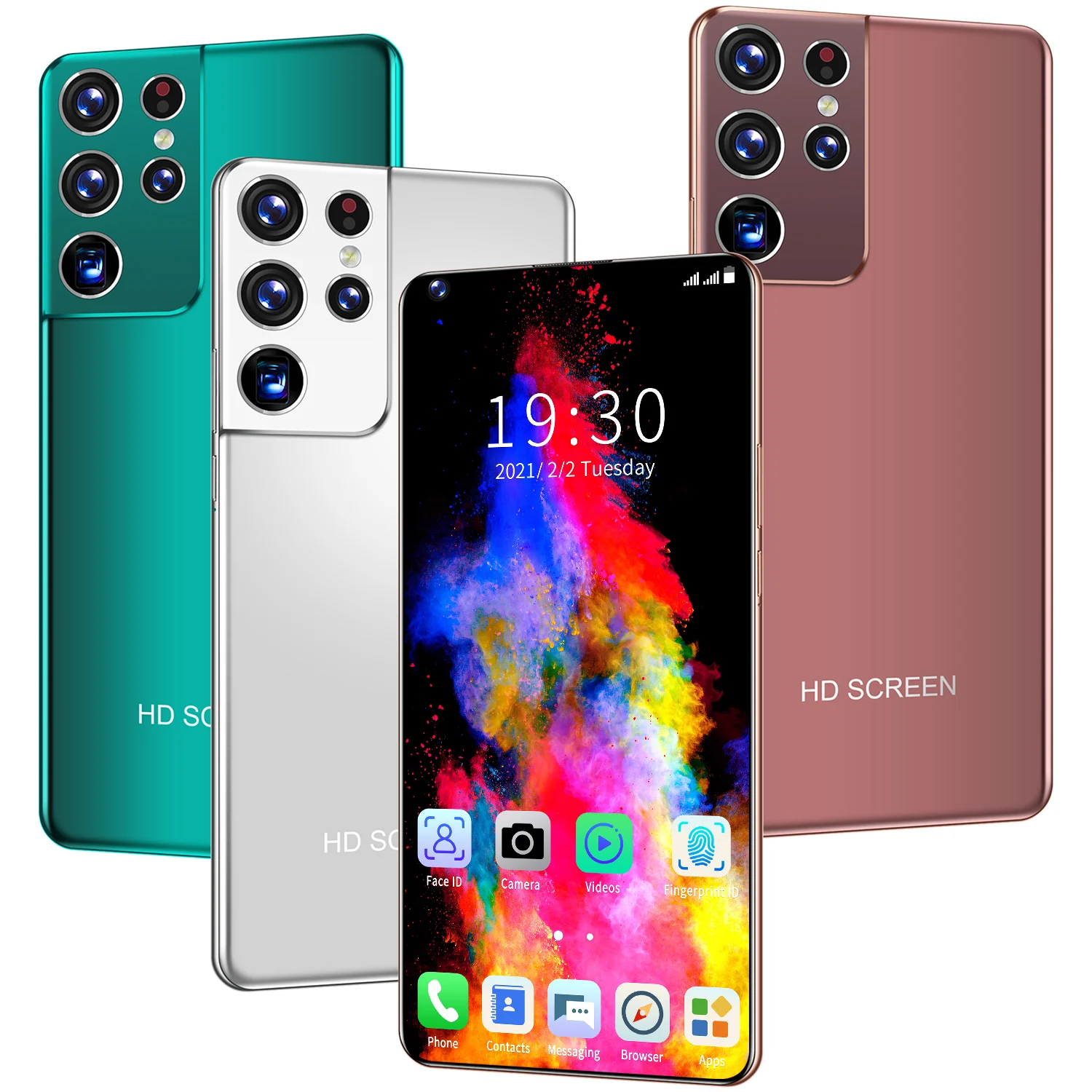 Глобальная версия 7 3 Inch S21Ultra смартфон 12 + 512 ГБ 10 ядерный DVI 24 48 Мп Andriod Face ID с двумя