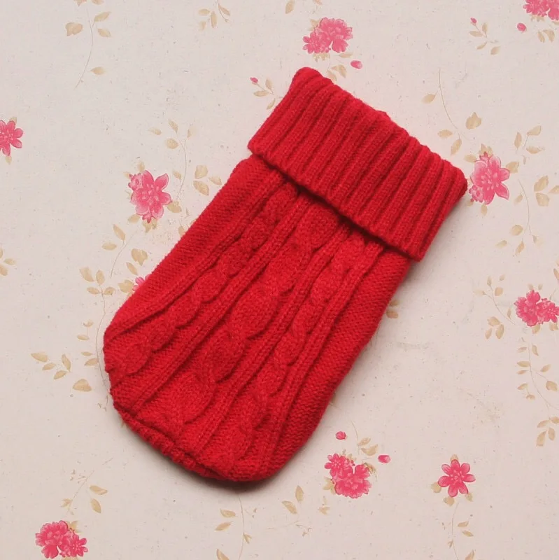 Новая зимняя одежда для собак вязаная домашних питомцев маленьких и средних