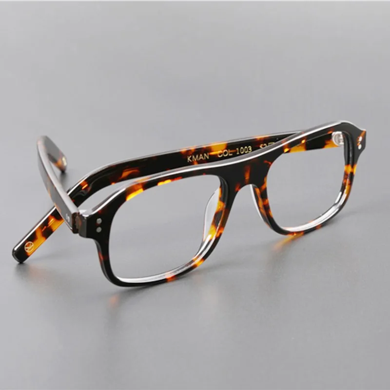 tortoise frame Kingsman, оправа для глаз, золотой круг, Секретная служба, косплей, Гарри Харт, очки, топ, ацетатная оправа, британский стиль, очки - Цвет оправы: tortoise frame