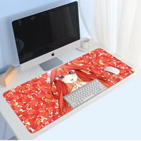 anime mousepad the quintessential quintuplets washable desk mat locking edge gaming desk accessories xl mouse pad office pad mat