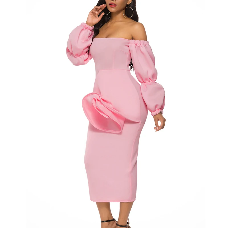 OTEN вечерние платья для женщин сексуальное с открытыми плечами баской