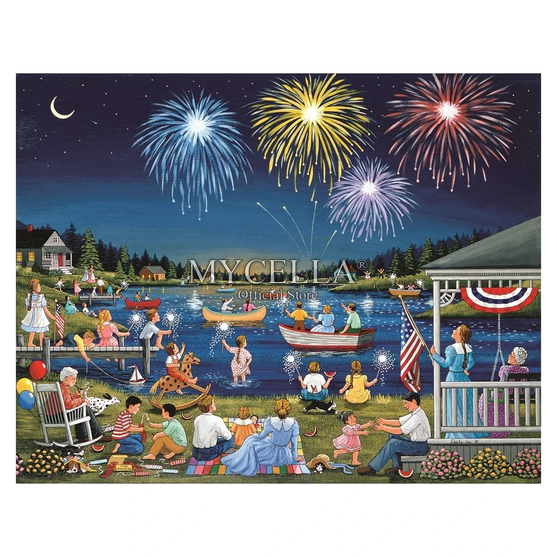 Картина из страз &quotсделай сам&quot мультфильма 5D патриотическая вышивка крестиком