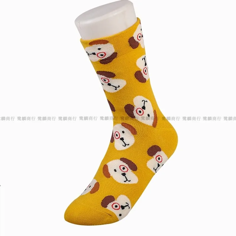 

Cartoon Woman Sock Dog Cotton Socks for Women Colorful Style Ladies Long Standard Sweet Sox Female Trendy Spring Autumn Sokken