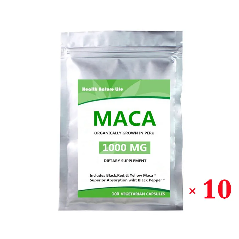 Органическая капсула Maca энергия производительность и настроение упругая