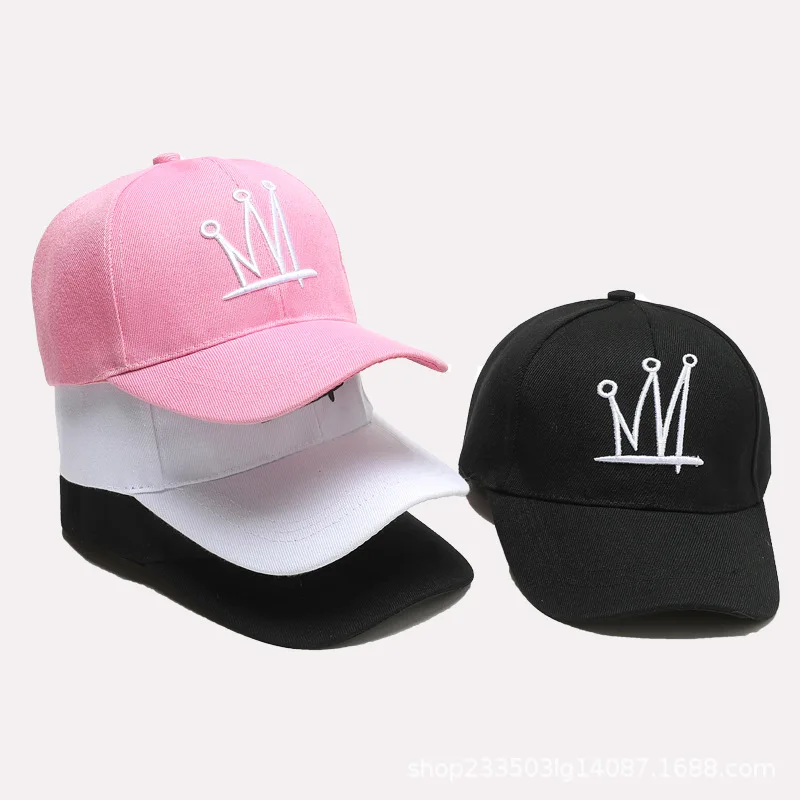

Бейсболка с вышивкой в виде короны для мужчин и женщин, Модная хлопковая кепка в стиле хип-хоп, уличная одежда, бейсболка от солнца, летняя, ...
